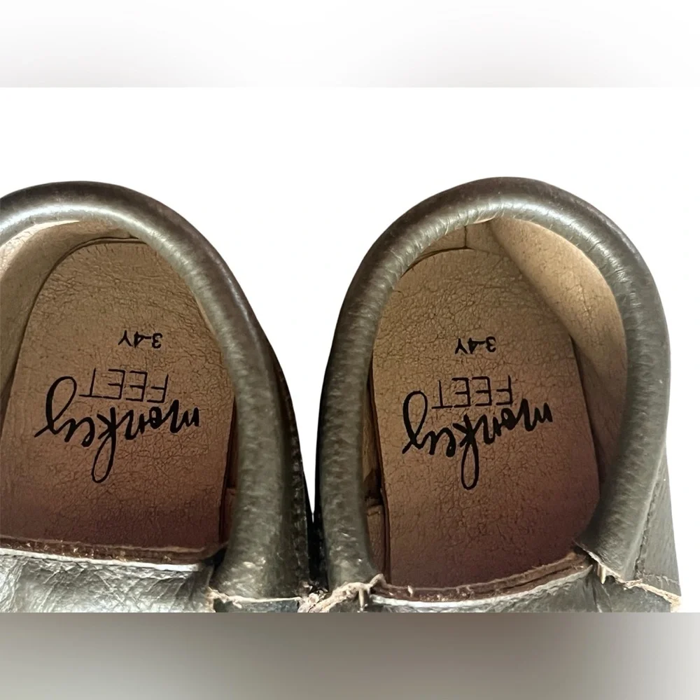Monkey Feet leather Brown Kids Shoes.